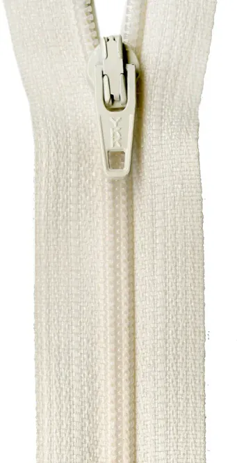 Hovedbilde Glidelås 50 cm/22 inch kremhvit