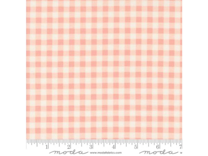 Cottage charm peach gingham