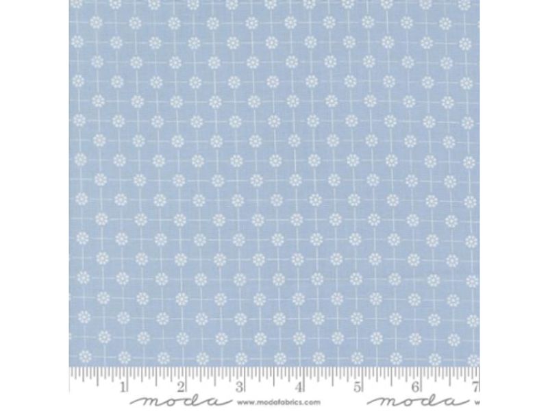 Cottage charm blue pixie dots